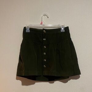 American Eagle Olive Green Corduroy Skirt